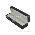 Black leather hold 6 watches watch boxes 6W-BX